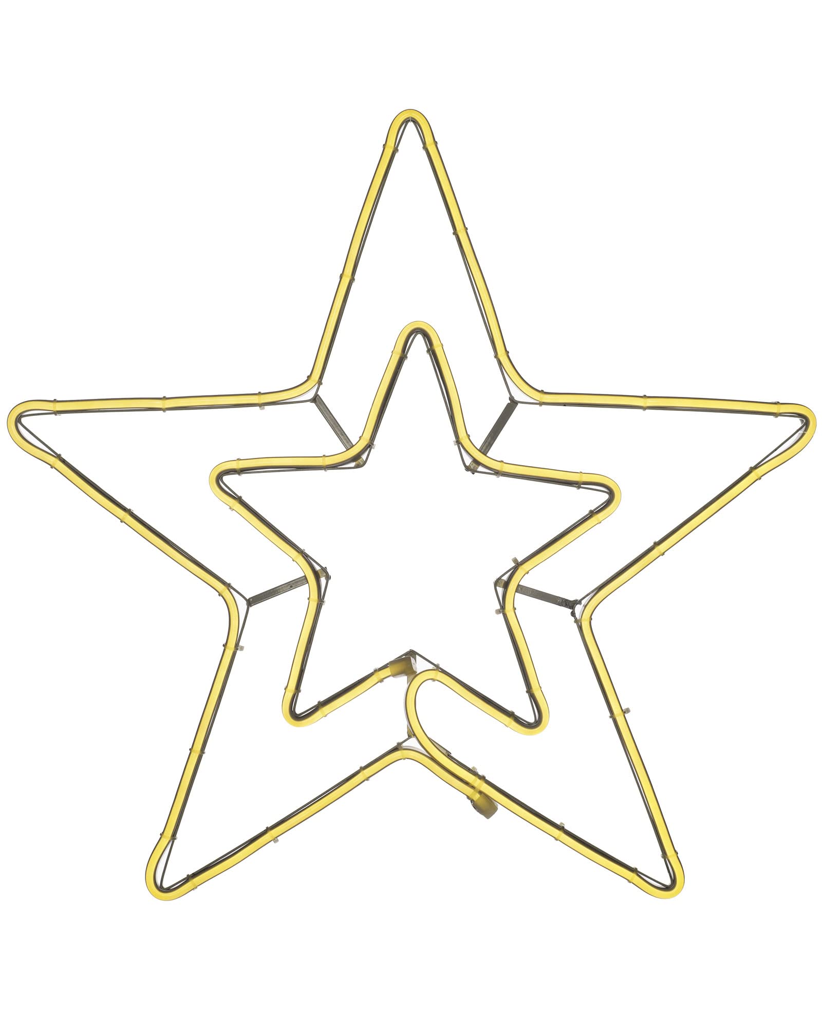 WeRChristmas Christmas Star Neon Rope Light Silhouette, Multi-Colour