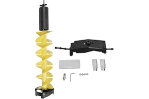 Ejoyous Ice Auger Drill Adapter, Ice Auger for Fishing Electric Nylon Corless with Positioning Drill for Enthusiasts