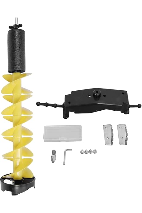 Tariere A Glace Ice Auger Bit, 8In Diameter Drilling Electric Ice