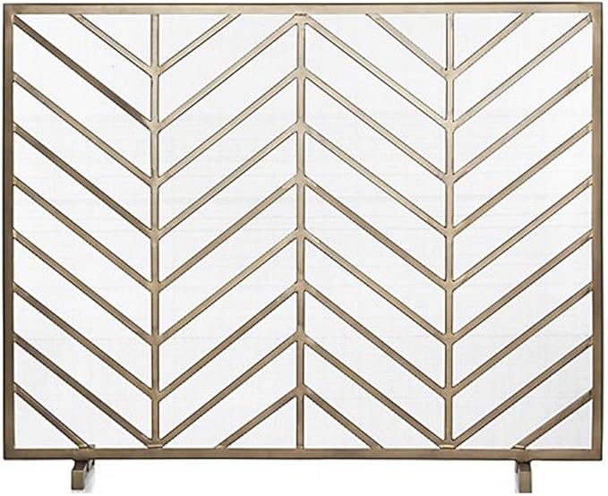 Pantalla Chimenea/Salvachispas chimenea Cepillado de la pantalla final