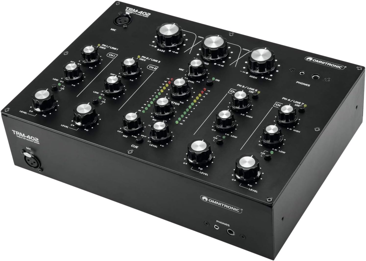 OMNITRONIC TRM-402 4-Channel Rotary Mixer