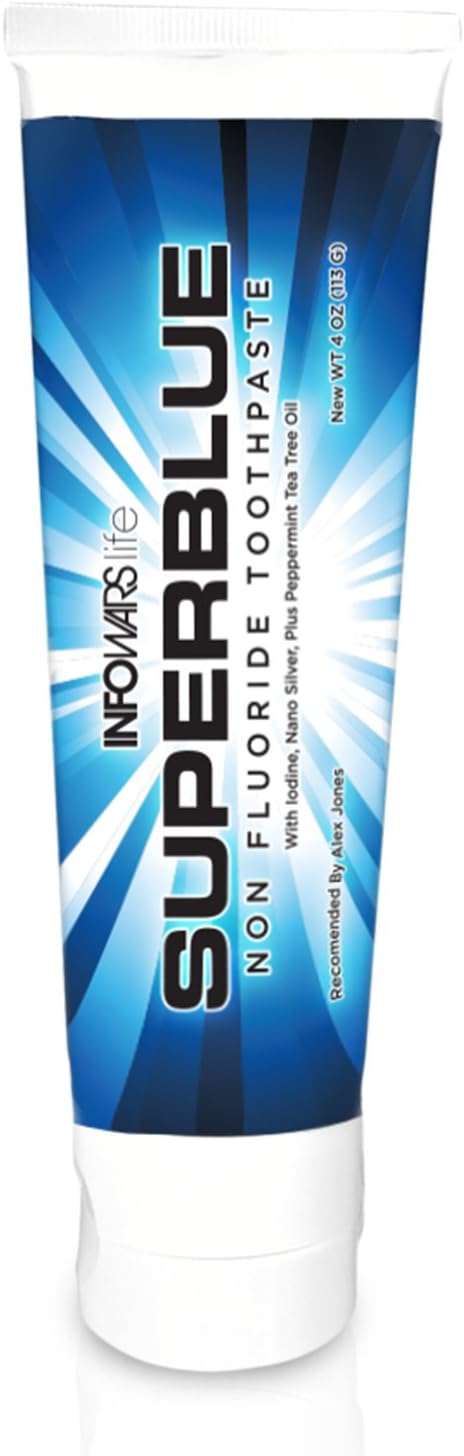 Infowars Life - Superblue Fluoride-Free Toothpaste (4 oz, Peppermint)