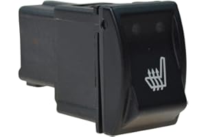 Genuine Chrysler 4602389AA Black Plastic Panel Mount 1-Way Normally Open Rocker Push Button Seat Switch