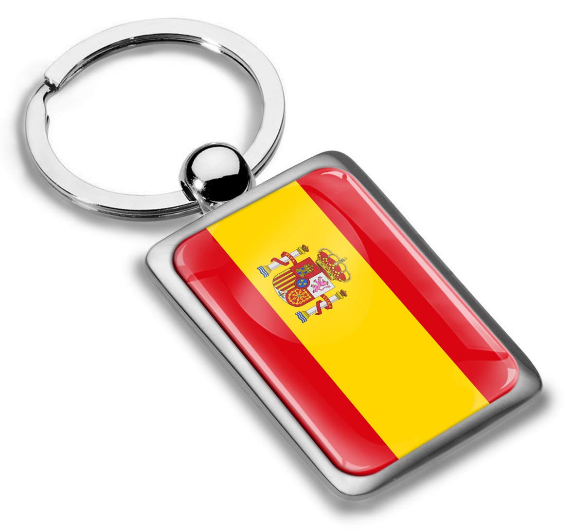 Biomar Labs® 3D Metal Spain Spanish Flag Keyring Key Ring Accessories Men Women Keychain Gift KK 215 Z*