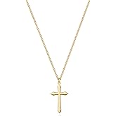 MTMY Gold Cross Necklace 14K Gold Plated Dainty Gold Cross Pendant Necklace for Women Delicate Necklace Jewelry
