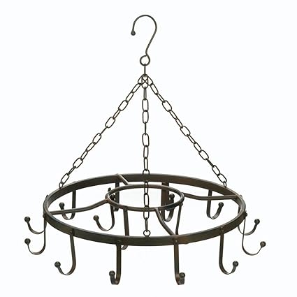 Buy Hanging Pot Rack Ceiling Cast Iron Pot Rack Black Overhead