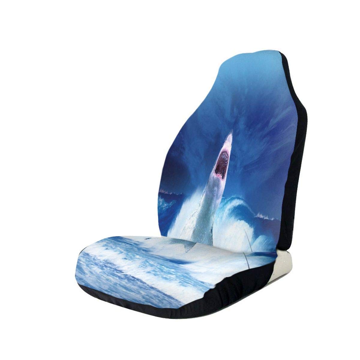Car Seat Covers Shark Attack Human Best Automobile Seats Protector Fit Most Car,Truck,SUV,Van 2PCS