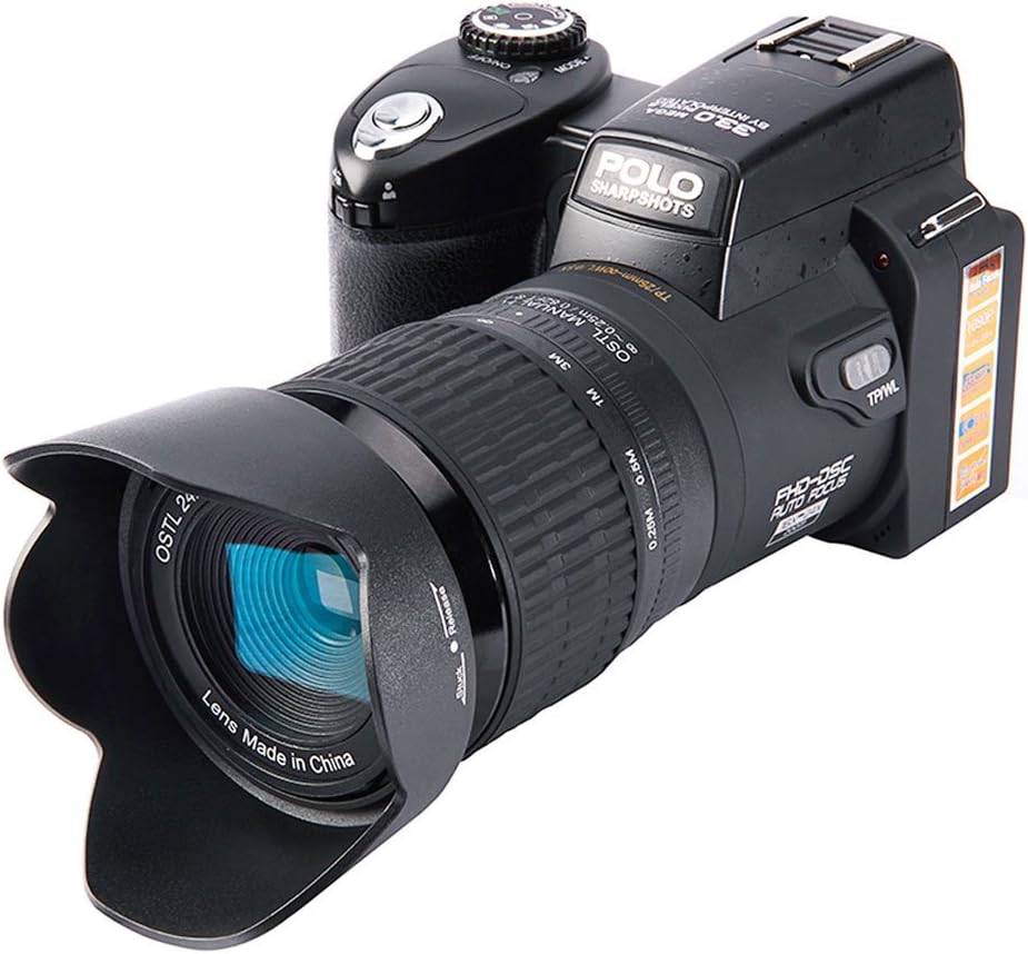 Jiayuane Digital Camera, 33 Million Pixels Auto Focus POLO PROTAX Professional SLR Camera Video Optical Zoom 24X Three lens