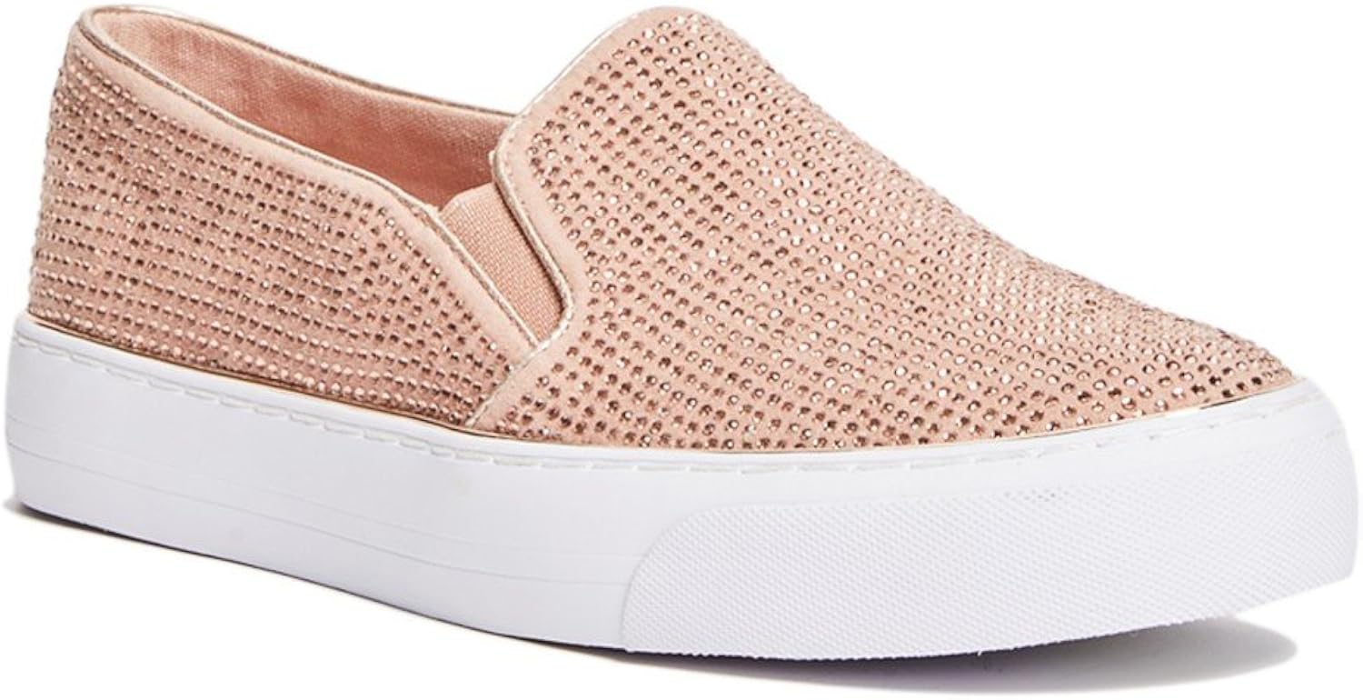 GUESS Factory Women's Gladis Rhinestone SlipOn Sneakers