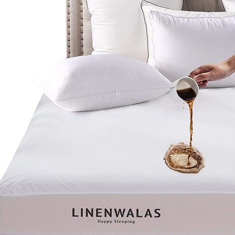 Buy Linenwalas Waterproof Dustproof Double Bed Fitted Mattress
