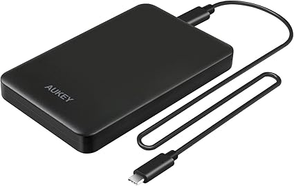 Amazon Aukey Usb C 2 5インチ Hdd Ssd ケース 9 5mm 7mm厚両対応 Sata接続 Type C外付 ハードディスクケース Uasp対応 簡単脱着 5gbps 2年間保証 Ds B6 Aukey ドライブケース 通販