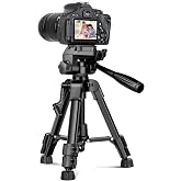 JOILCAN Mini Tripod for Camera, 25" Tabletop Camera Tripod, Portable Travel Tripod with Phone/Tablet Holder, Lightweight Aluminum Tripods for DSLR Phone Spotting Scope
