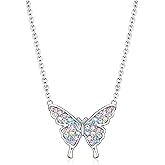 Butterfly Necklace Gifts for Girls Women,Butterfly Pendant Necklaces Jewelry Gift for Butterfly Lovers