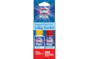 CLOROX POOL & SPA Clorox® Pool&Spa™ Swimming Pool 3-Way Water Test Kit Refill Solutions, 0.5oz (Pack of 1)