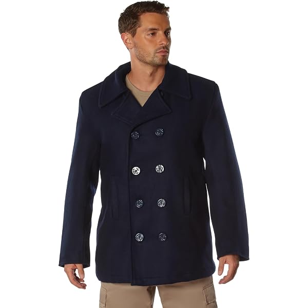 Amazon.com: Rothco Navy Blue US Navy Sailor Winter Peacoat (Wool