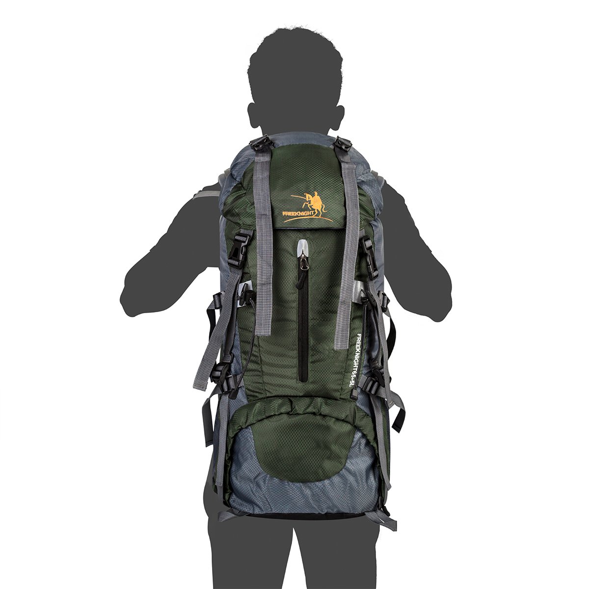 60+5L Water Resistant Hiking Backpack Outdoor Bag for Camping Climbing Mountaineering Travel Daypack Size 12.2\'\'x 9.8\'\'x 29.9\'\' (Green)