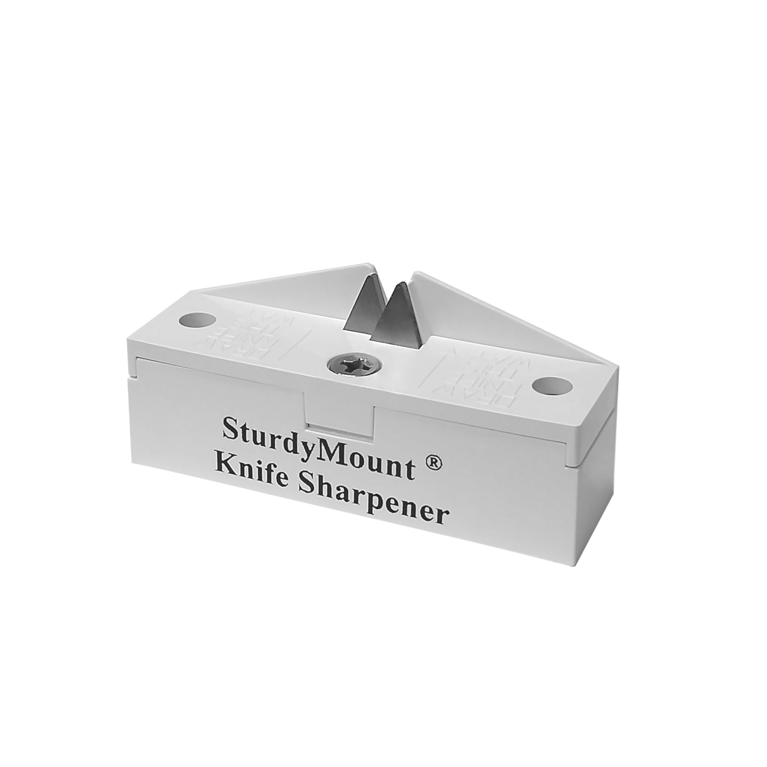 AccuSharp SturdyMount Knife Sharpener Kitchen Knife Sharpening Tool - White, 004C, 23 x 10 x 3 cm