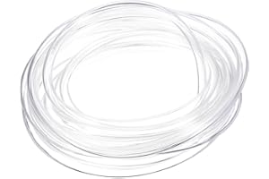 uxcell PVC Tubing, 5mm ID x 7mm OD - 13 Feet Long Clear Vinyl Water Pipe, Lightweight Plastic Flexible Water Pipe for Aquapon