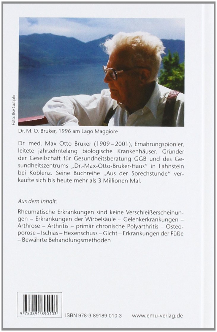 Rheuma Ursache Und Heilbehandlung Max Otto Bruker 9783891890103