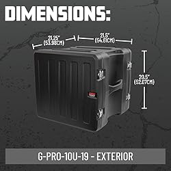 Gator Cases Pro Series Rotationally Molded 10U Rack