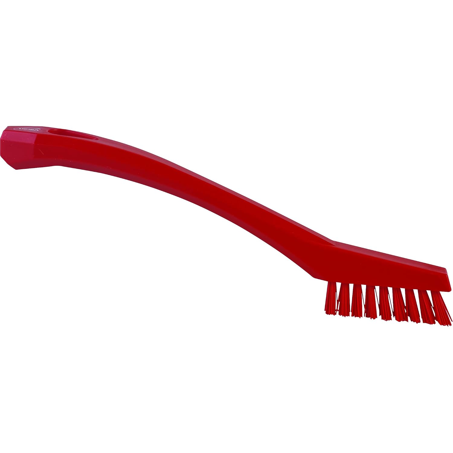 Vikan 44014 Very Hard Detail Brush, Red, 205mm Length, 20mm Width, 40mm Height - Image 3