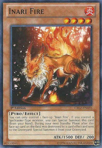 Yu-Gi-Oh! - Inari Fire (CBLZ-EN038) - Cosmo Blazer - Unlimited Edition - Common