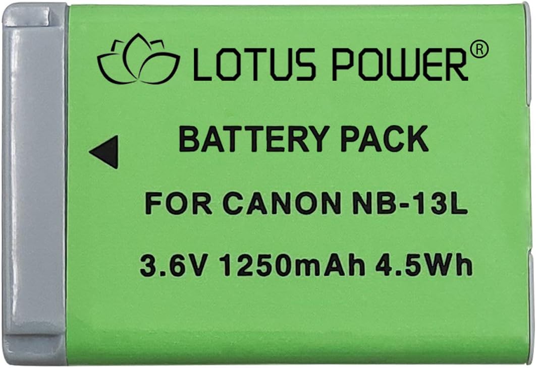 Premium NB13L Battery 3.6V 1250mAh High Capacity