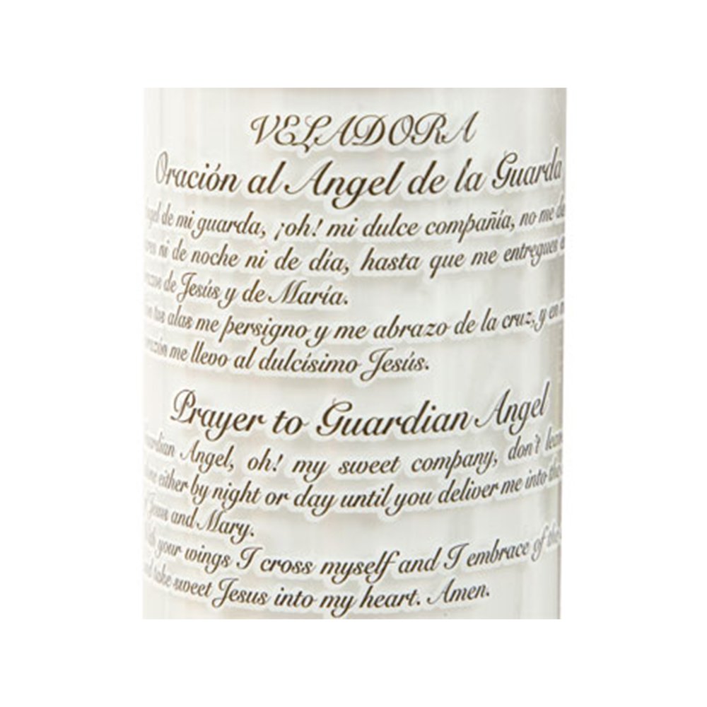 Catholic Prayer Candles Set Of 2 Religious Candles Real Wax (White