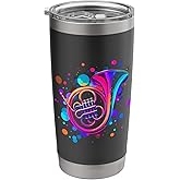 Colorful French horn design Stainless Steel Insulated Tumbler