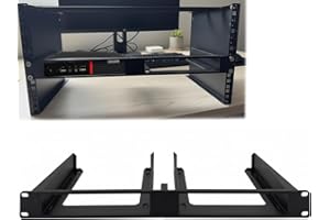 19 Inch 1U Server Rack Mount for Lenovo ThinkCentre Tiny M720Q/M715Q/M920Q etc.,Durable ABS Material