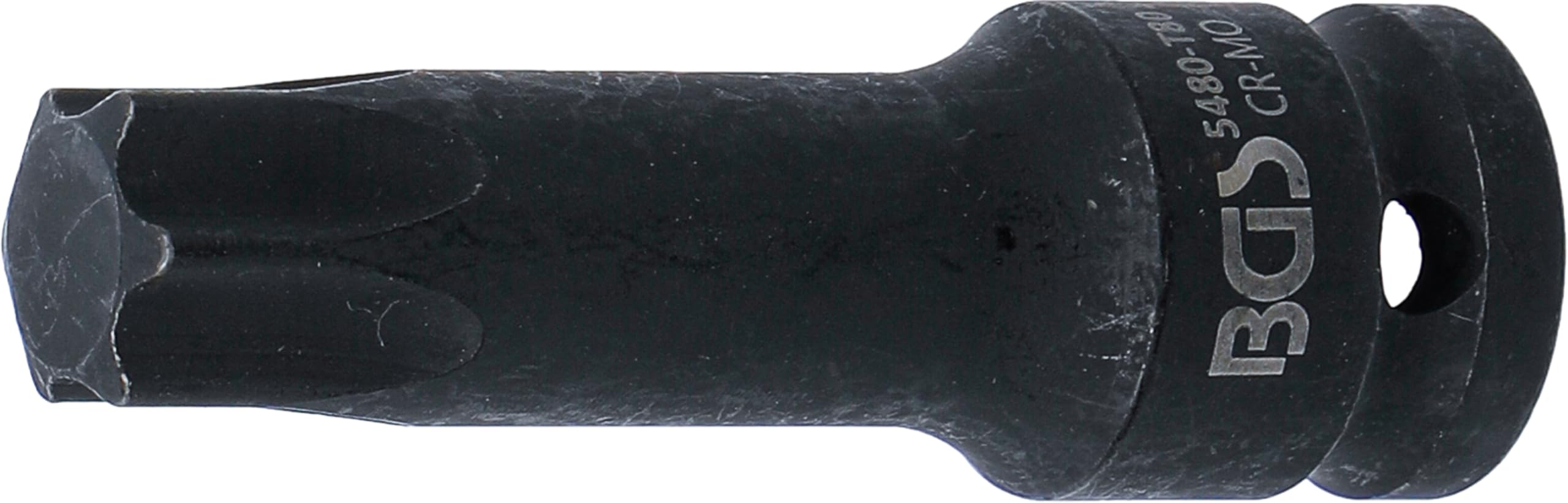 BGS 5480-T80 | Impact Bit Socket | length 75 mm | 12.5 mm (1/2") Drive | T-Star (for Torx) T80 — image 1