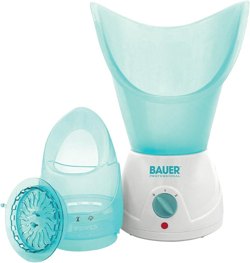 Bauer Professional Facial Spa Face Steamer and Nasal Inhaler Set