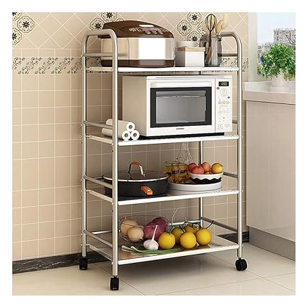 Estantería de cocina con ganchos de metal y estante de alambre de ...