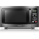Toshiba EM131A5C-BS Microwave Oven with Smart Sensor Easy Clean Interior, ECO Mode and Sound On-Off, 1.2 Cu. ft, Black Stainl