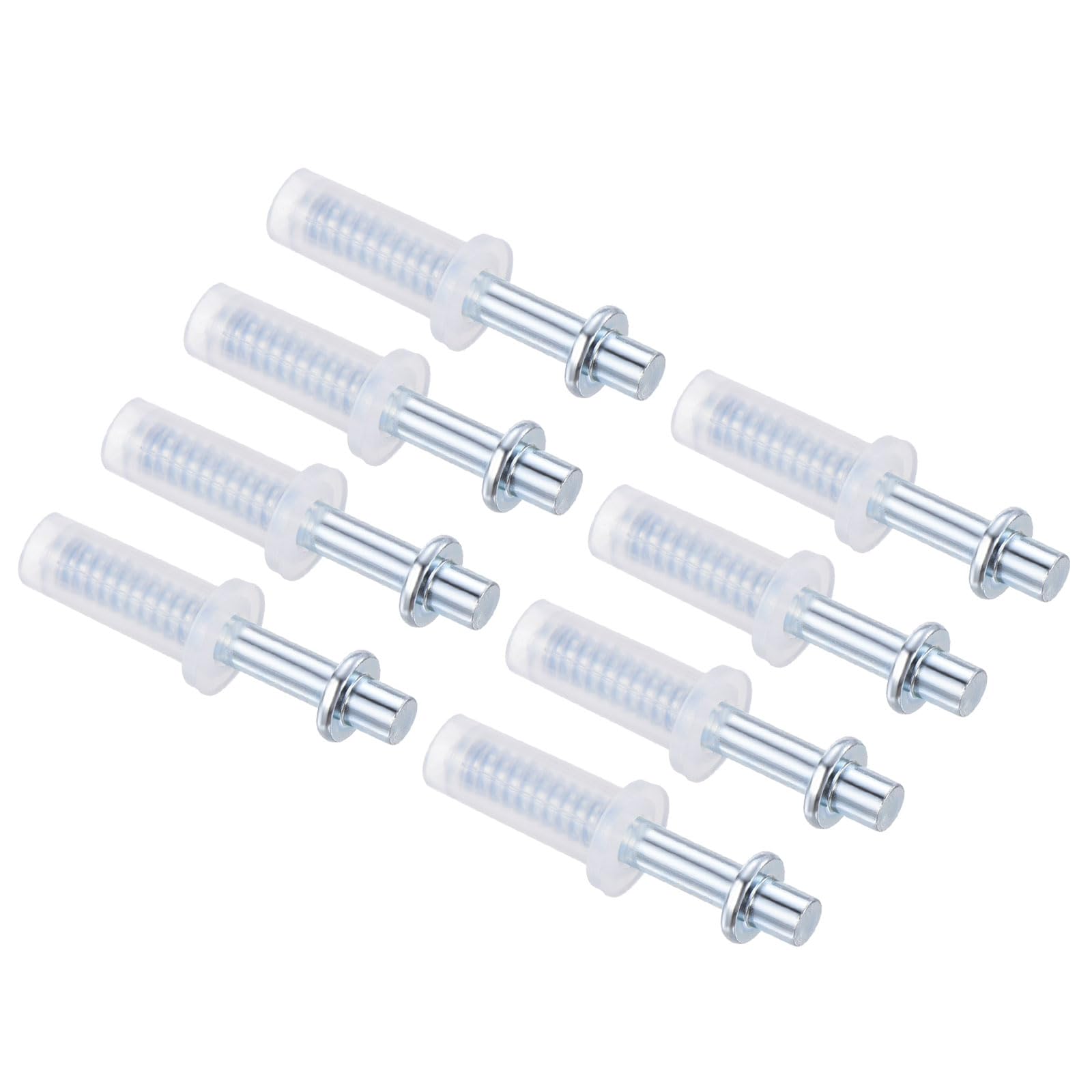 uxcell Bifold Door Hardware, 8-Pack Bi-Fold Door Top Pivot, Bifold Closet Door Hardware Repair Part Kit for Sliding Wardrobe Doors Folding Door, Silver