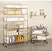 Seville Classics UltraDurable Commercial-Grade 6-Tier NSF-Certified Steel Wire Shelving with Wheels, 48