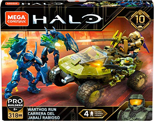 4 Mega+Construx+Halo+Warthog+Run
