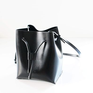 Amazon Co Jp Yaki Yh 2 Drawstring Leather Shoulder Bag Green Shoes Bags