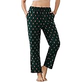 U2SKIIN Womens Flannel 100% Cotton Pajama Pants Lightweight Sleepwear Cute Pj Bottoms with Pockets Printed