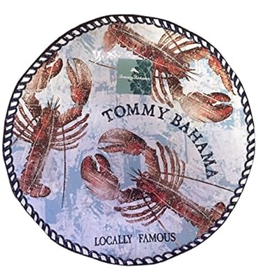 Tommy Bahama Lobster Print Large Melamine Serving Platter