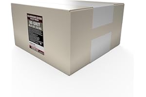 INTERACTIVIA #80 Aluminum Oxide - 50 LBS or 22.6 kg - Medium Premium Long-Lasting Sand Blasting Media, High Abrasive Force Sand Blaster Sand for Metal, Glass, Stone or Wood, Sandblasters, Blasting Cabinet