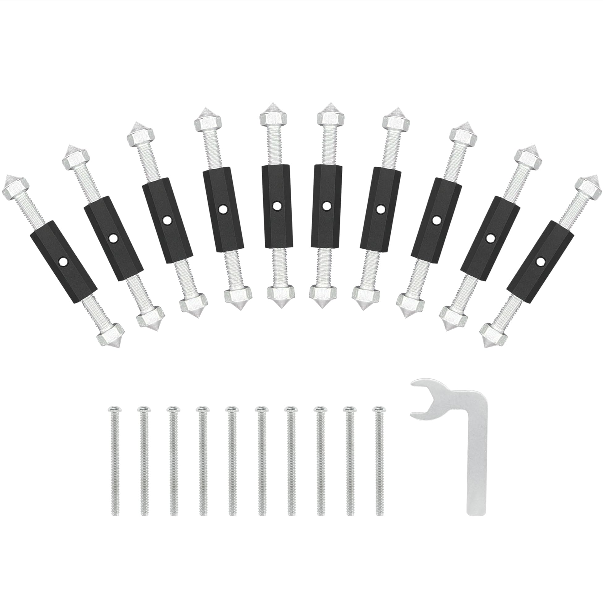 10 Sets Switch Socket Repair Tools, Switch Socket Cassette Screws Support Rod (Black)