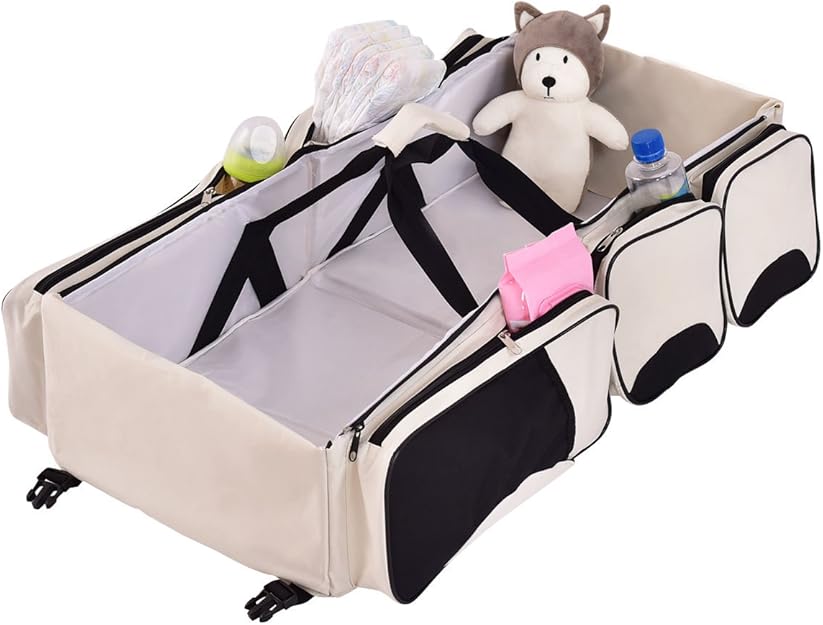 changing table and bassinet in one