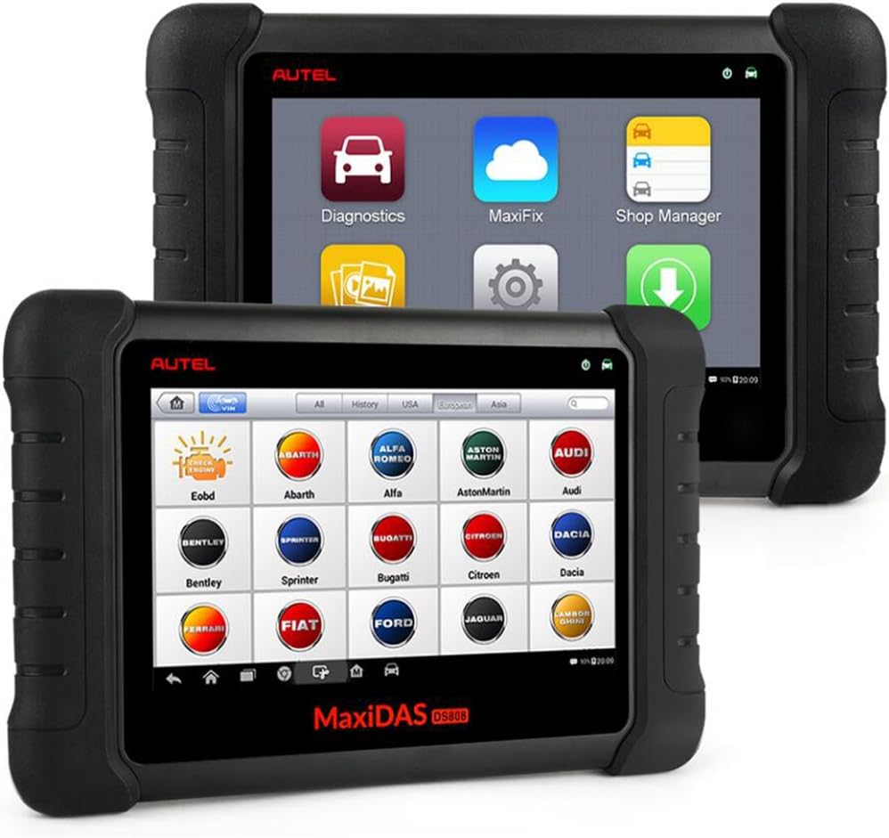 Autel MAXIDAS DS808 OBD2 Scanner Analysis System with Live Data ECU Programming Key Coding Oil Reset/ EPB/ SAS / DPF/ BMS/ ABS/ SRS/ TPMS Multi-language System (Better than DS708 Same Function as MS906) UK Shipping