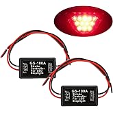 Flashing Strobe Blinking Controller Flasher Module, 2 Pcs Led Flasher Module,Gs-100a Spotlight Controller, Suitable For Most Cars, Trucks, Suvs, Motorcycles Tail Light Safety Alert Controller
