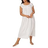 Eileen West Queen Anne’s Lace Womens Sleepwear & Loungewear – Heirloom Dream Collection - 100% Cotton Full-Length Nightgown