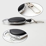 ZHIYE 5 Pcs Retractable Badge Reel Clips Key Belt Holder ID Card 60cm view 8