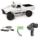 YIKESHU RC Crawler Offroad RC Truck 4x4 Remote Control Rock Crawler WPL C24-1 Pickup Trucks with Led Light, 2.4 Ghz 1/16 Scal