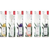RADIUS Big Brush with Replaceable Head BPA Free &amp; ADA Accepted Toothbrush Designed to Improve Gum Health &amp; Reduce Gum Issues - Left Hand - Assorted - Pack of 6