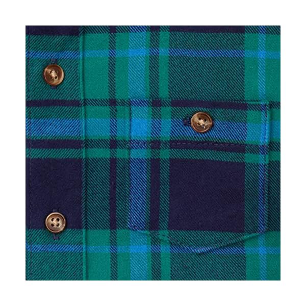 Hope & Henry Boys' Long Sleeve Brushed Cotton Flannel Button Down Shirt - Image 4